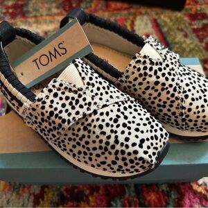 TOMS Black and White Polka Dot Shoes
